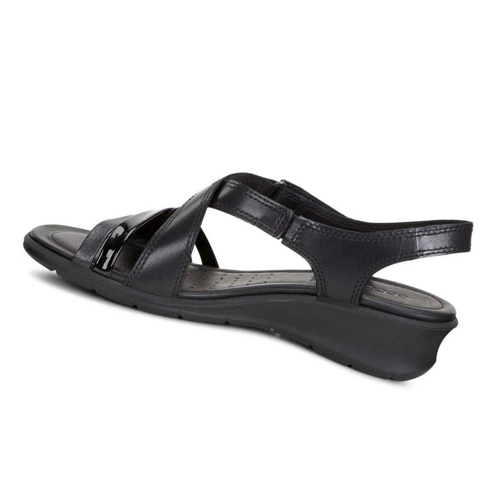 Women's Ecco Felicia Sandals Black | Canada 173CTV